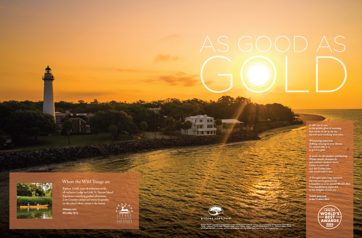 This is an example of a two-page print spread with a co-op placement in the 2024 print campaign.
