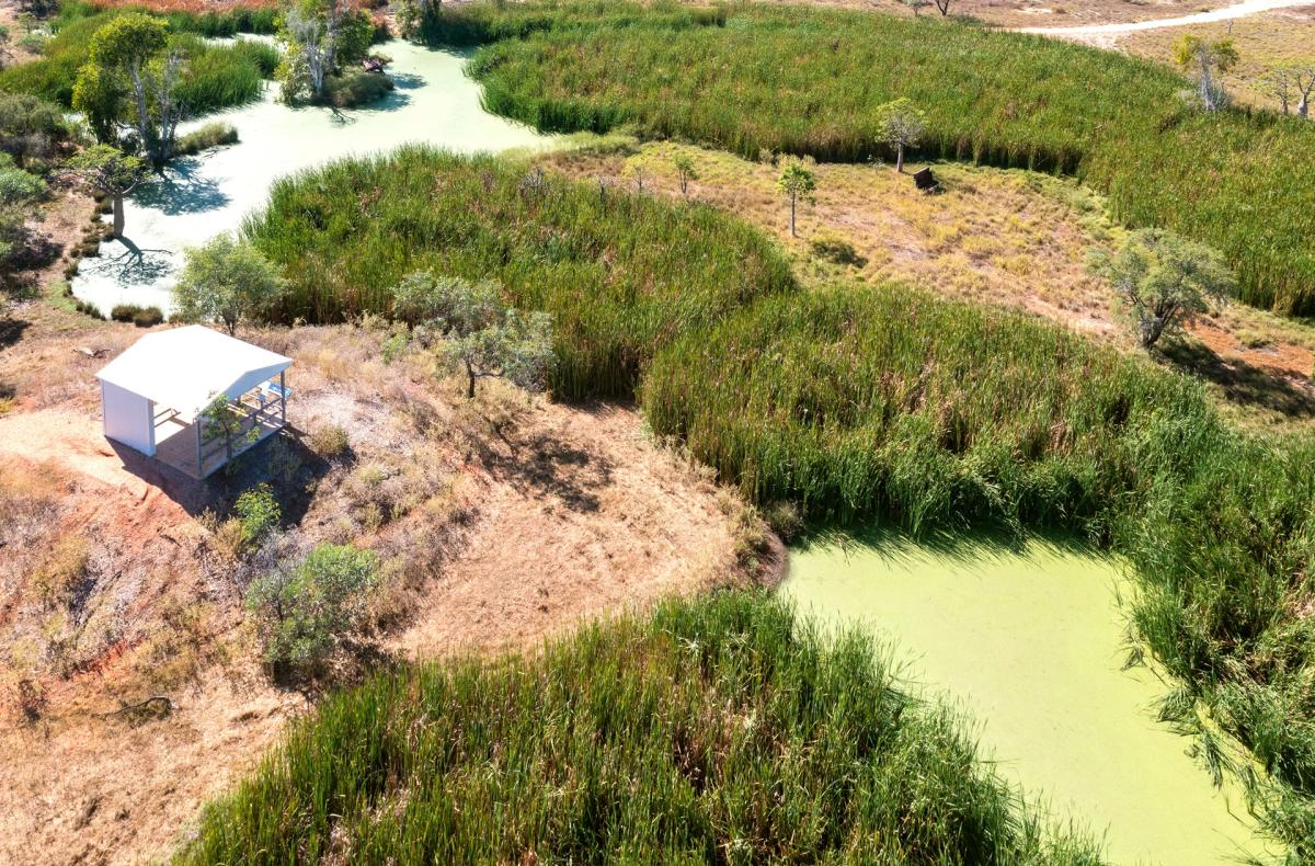 A view of Derby wetlands and the birdwatching