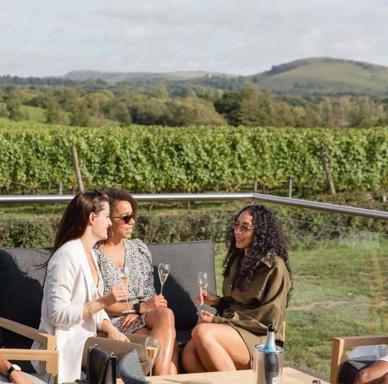 Albourne Estate sparkling wine tasting