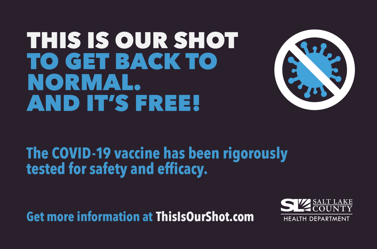 This is our shot to get back to normal. And it's free! The COVID-19 vaccine has been rigorously tested for safety and efficacy. Get more information at ThisIsOurShot.com