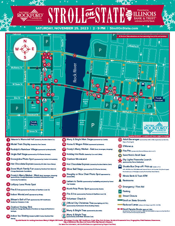 2023 Stroll Attraction Map