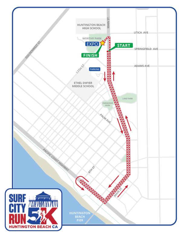 Fourth of July 5K race map