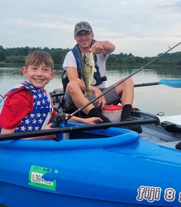 Kayak Fishing Father and Son