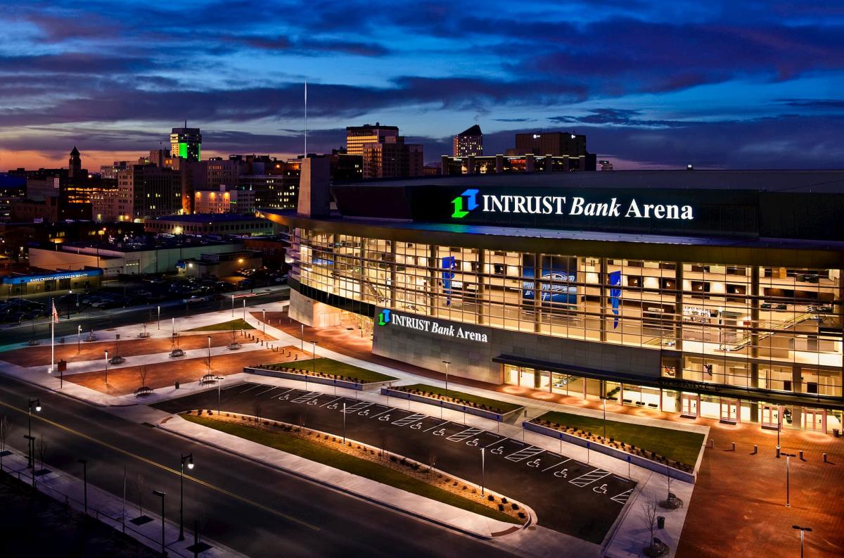 INTRUST Bank Arena at Night