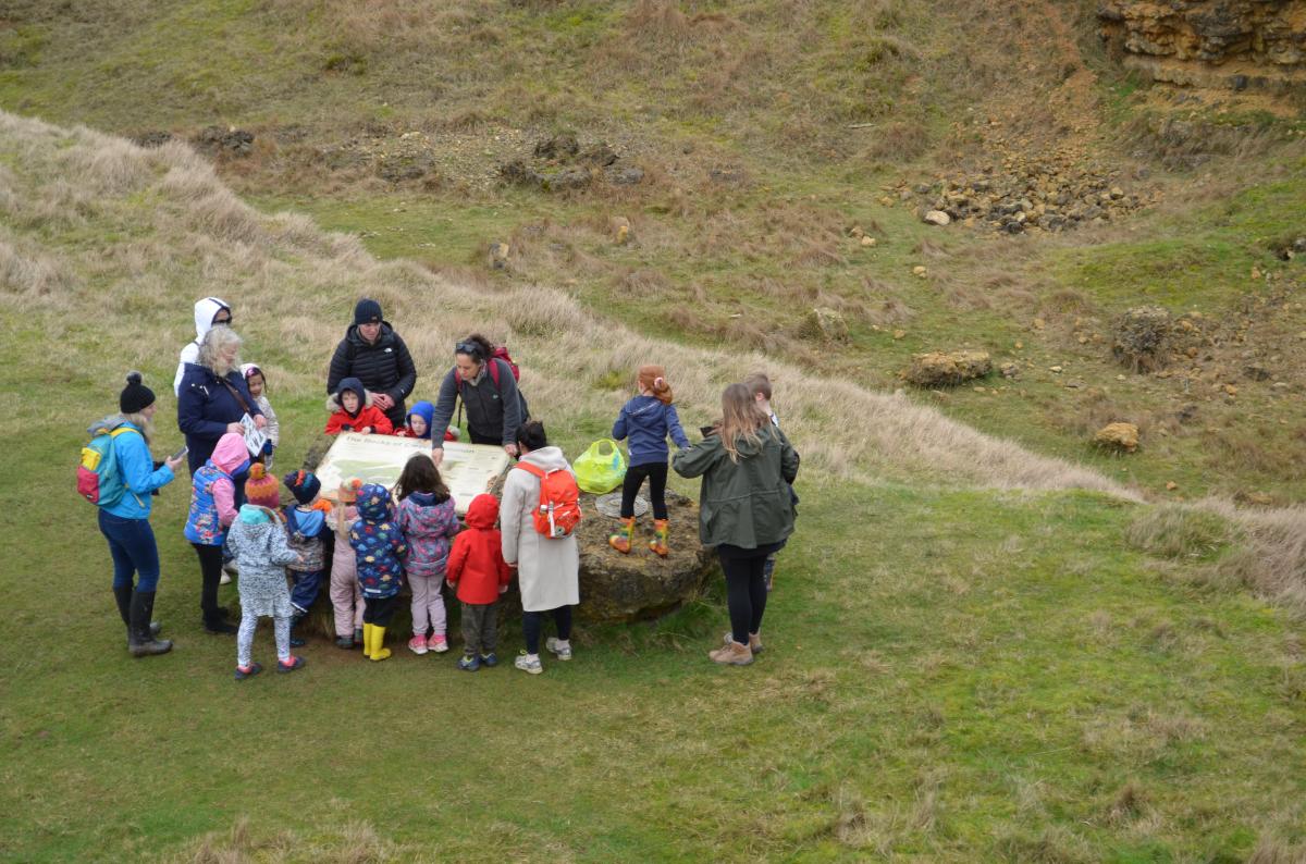 Children outside on Cleeve Common