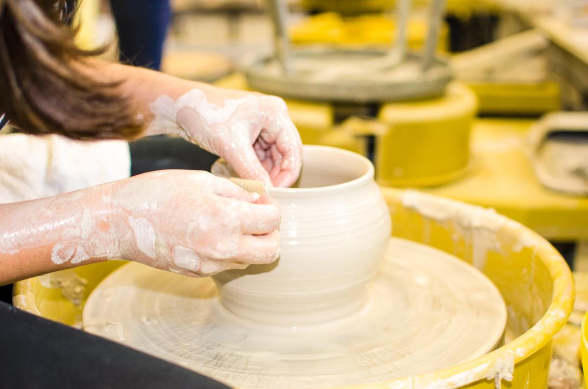 Indianapolis Art Center pottery wheel