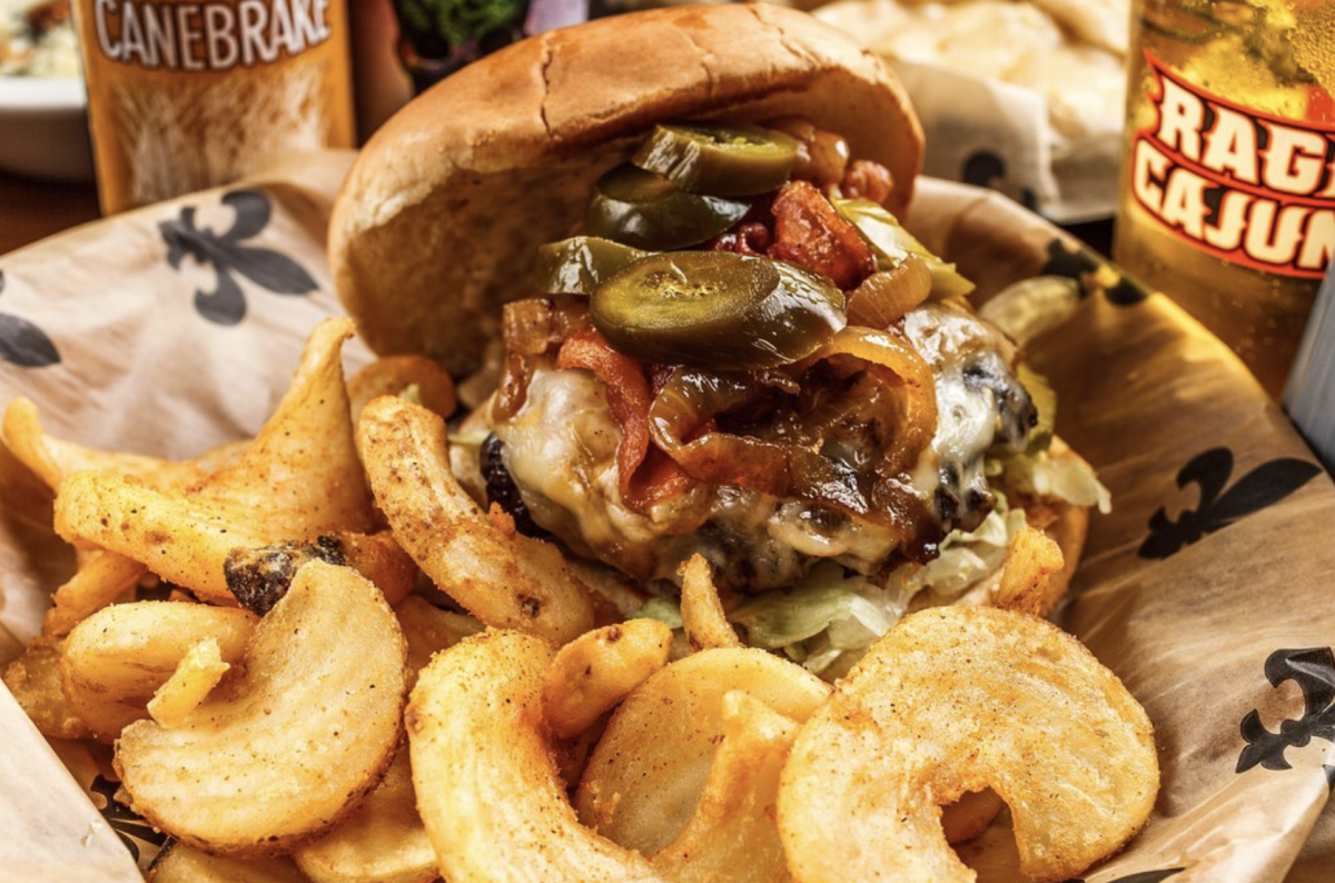 Acadiana Bar and Grill - Ragin Cajun Burger