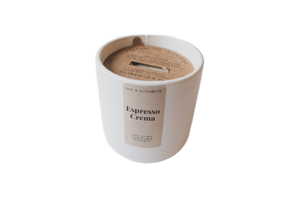 Espresso Crema Locally made candle at Main Grain