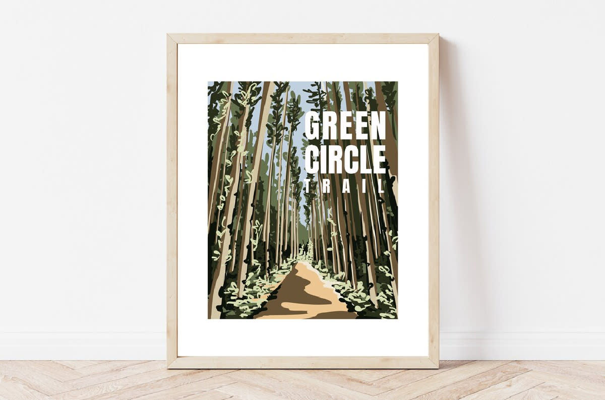 Green Circle Trail Kinden Print