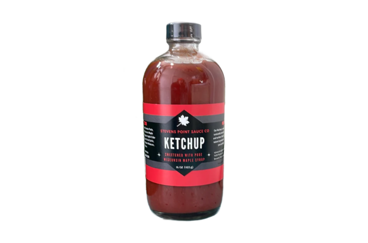 Ketchup made by Stevens Point Sauce Co without background