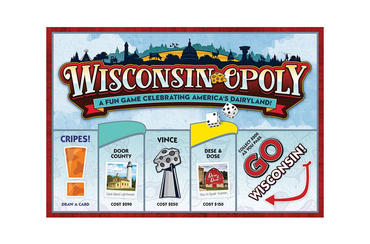 Wisconsinopoly Board Game from Gepetto's