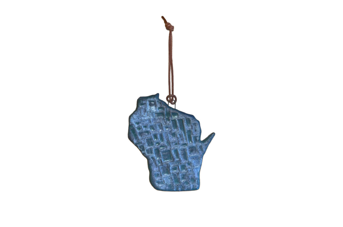 Wisconsin cut ornament