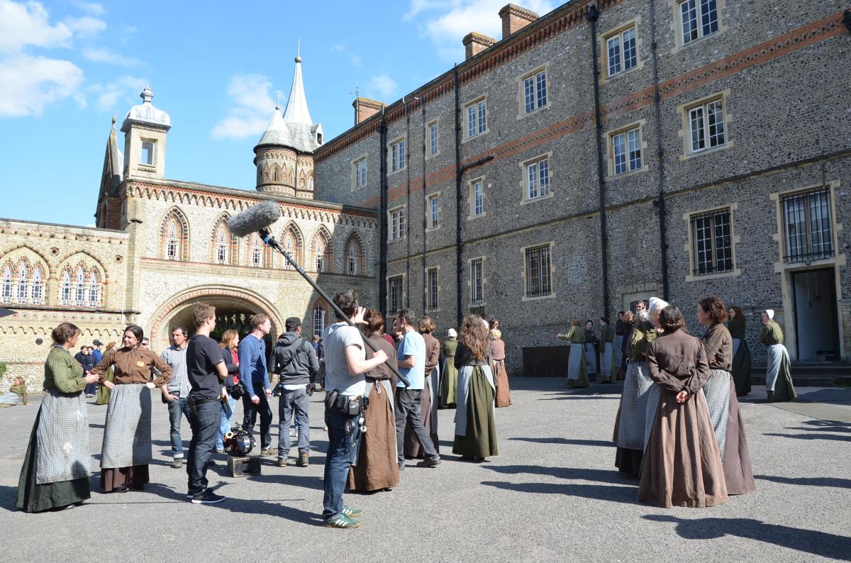 Suffragettes filming at De Vere Horsley Estate in Surrey