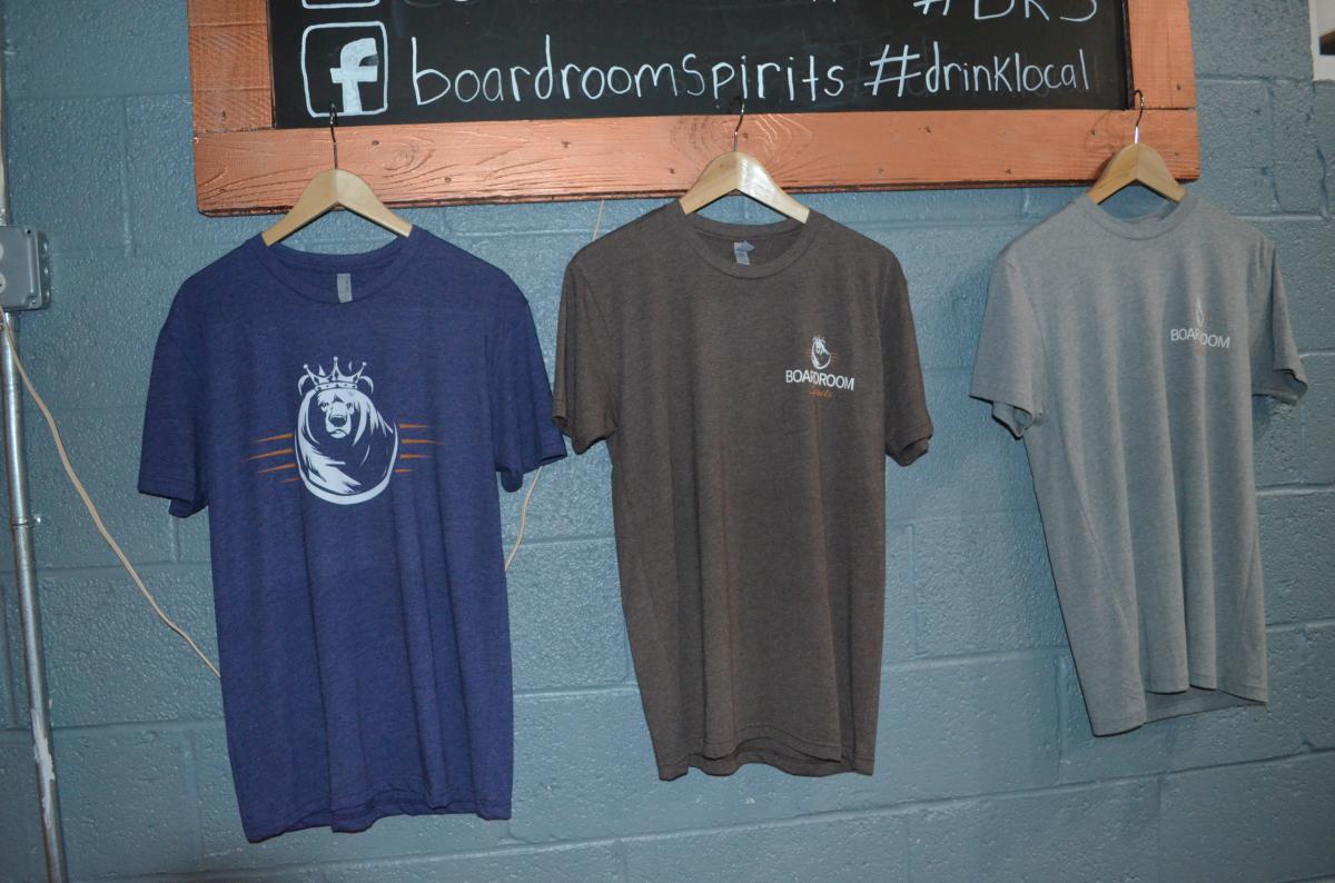 A Boardroom Spirits t-shirt (and a bottle of sugar beet spirit) makes the perfect holiday gift. Boardroom Spirits Swag