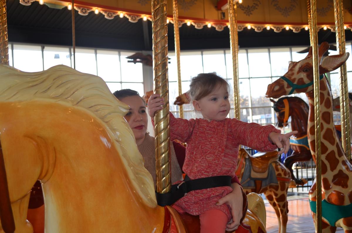 Another satisfied customer on the Carousel at Pottstown