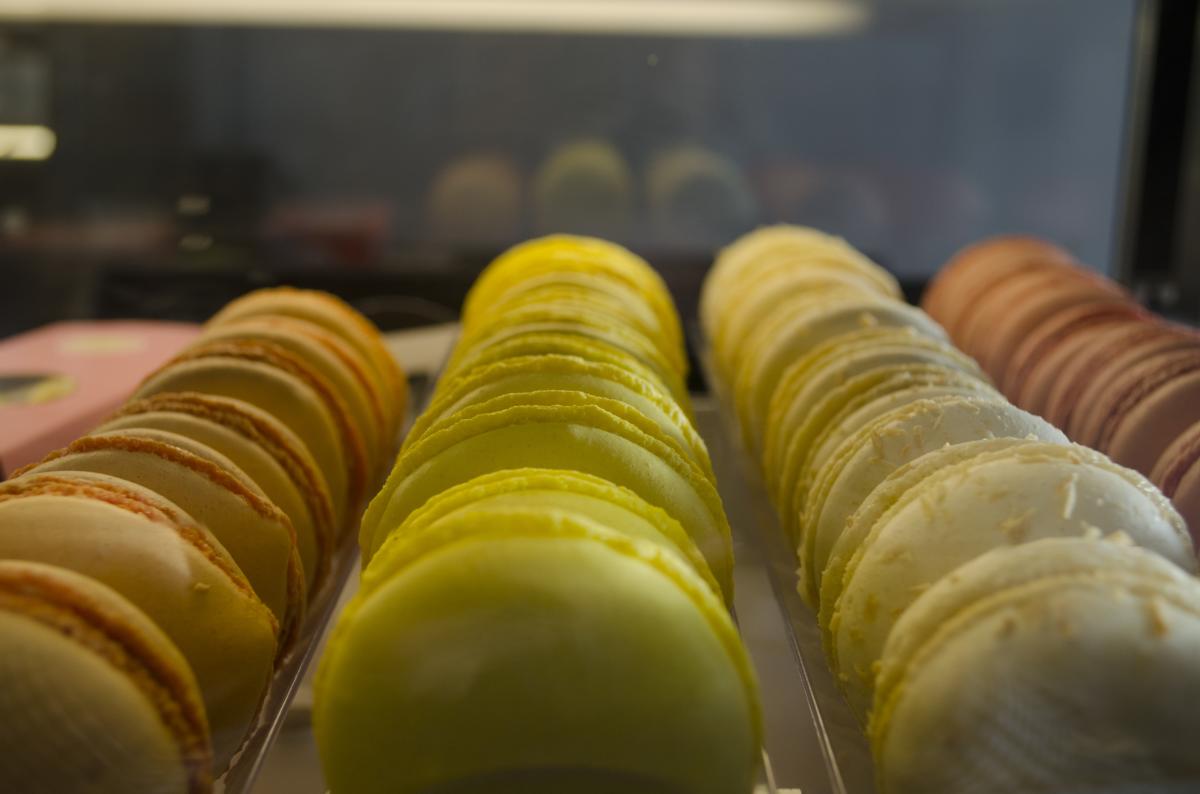 Macarons are a specialty at Delice et Chocolat