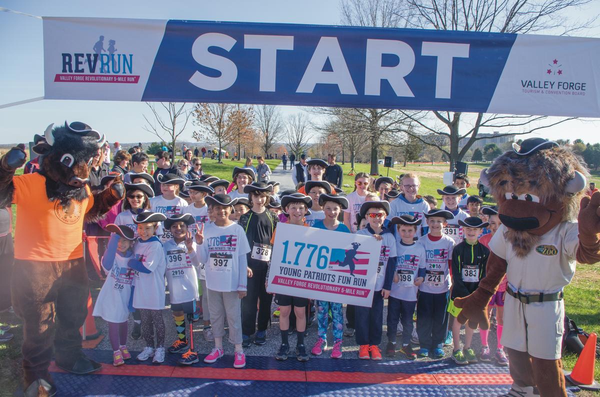 Kids have always been incorporated into the Valley Forge Revolutionary 5-Mile Run, as evidenced by these participants in the Young Patriots Fun Run. But the 2017 Rev Run will test not only kids’ physical prowess but their writing chops as well.