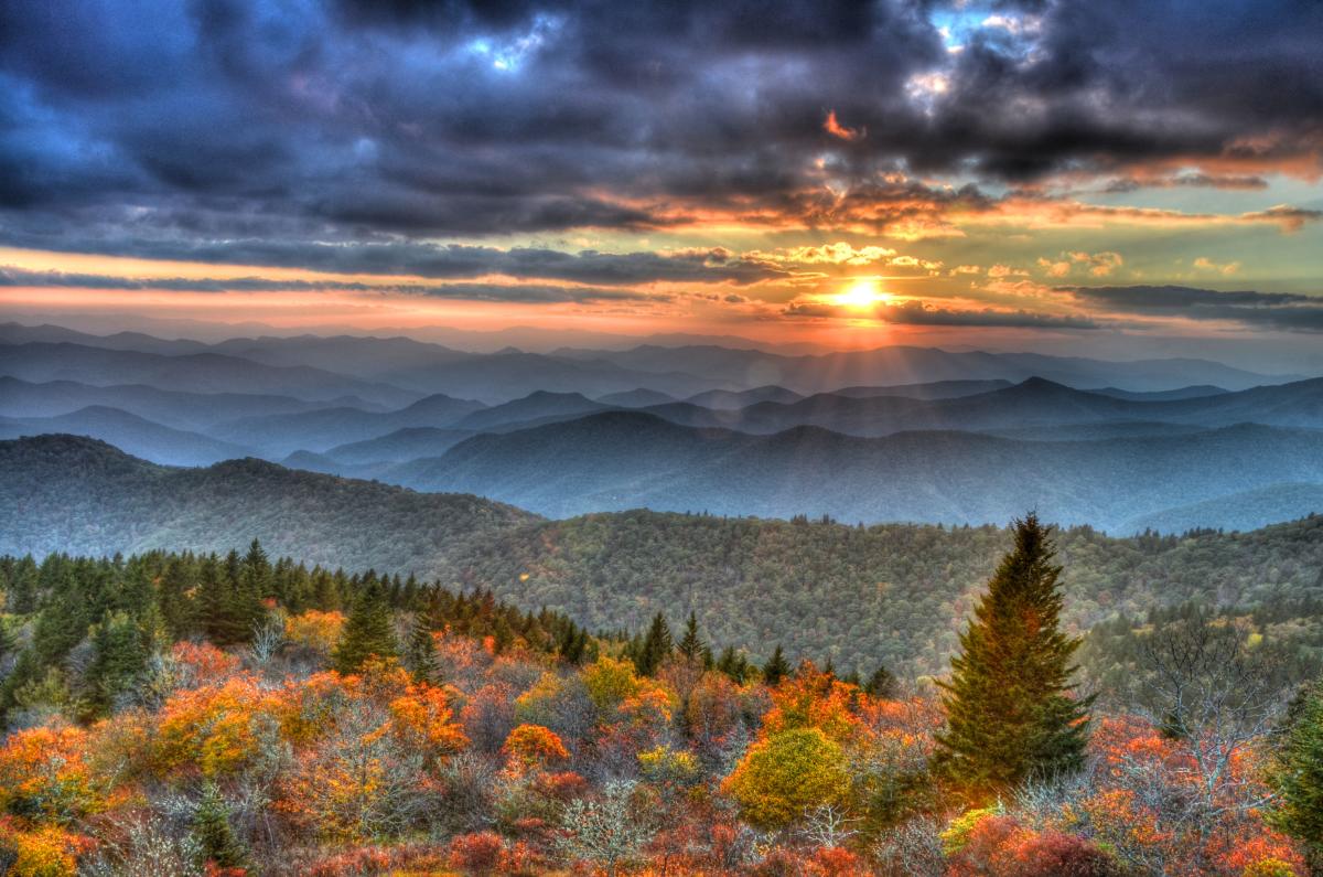 Mountain scene Blue Ridge Parkway