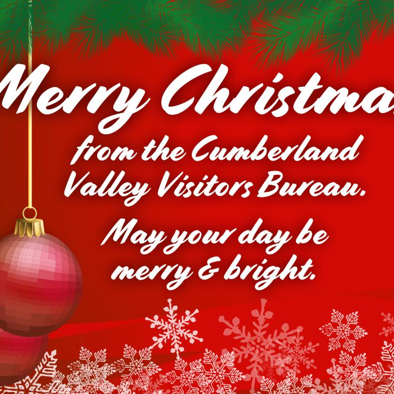 Merry Christmas from Cumberland Valley Visitors Bureau.