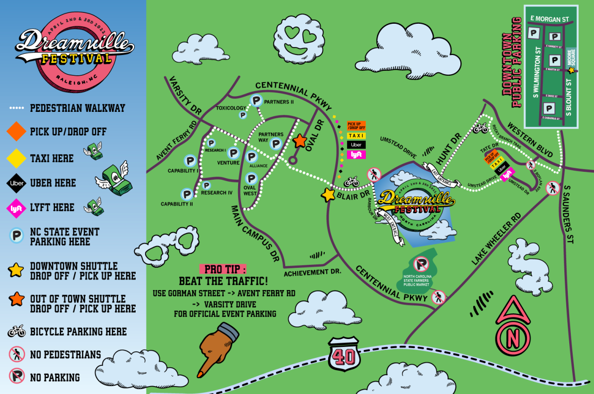 Dreamville Festival Traffic Map