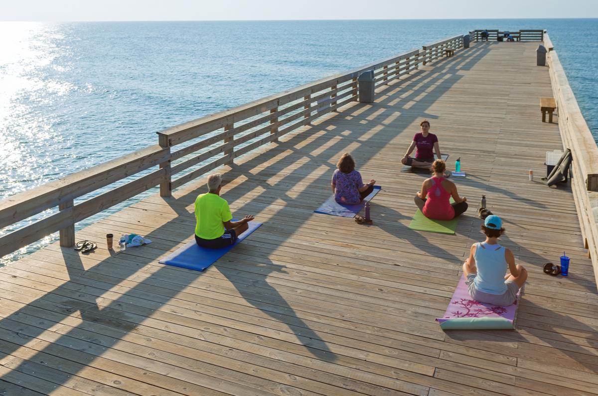 Yoga on The Wrightsville Beach Pier