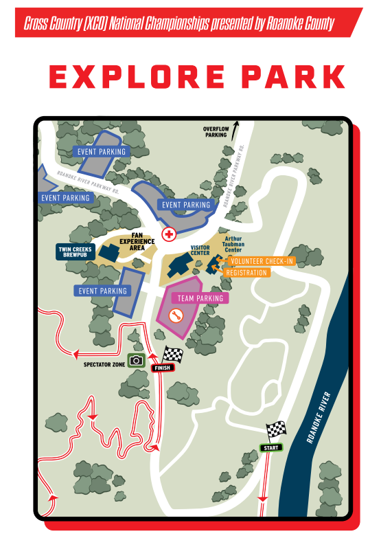 Explore Park - USA Cycling Spectator Map