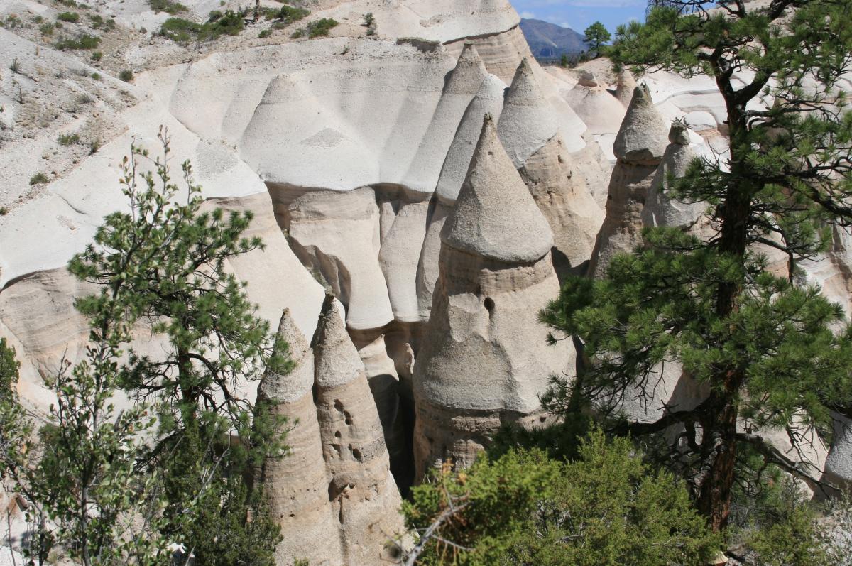 The landscape at Tent Rocks.
