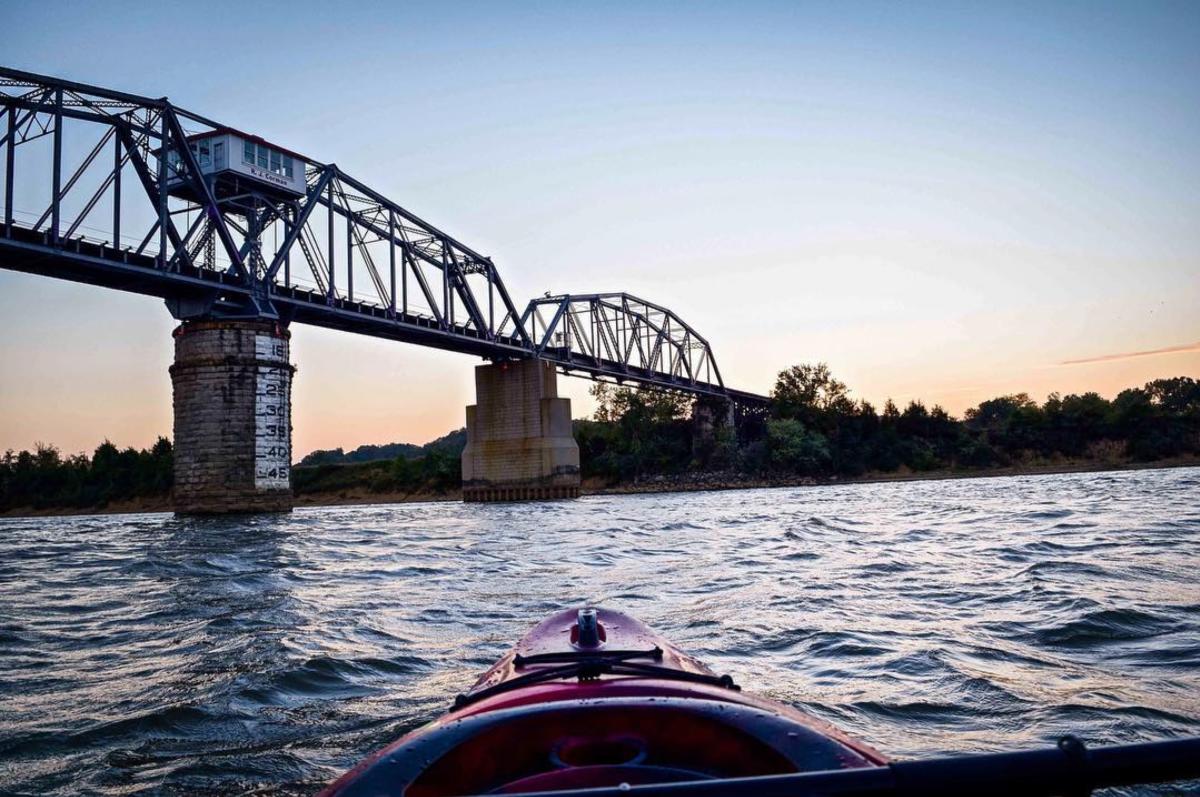Cumberland at Bridge in Kayak