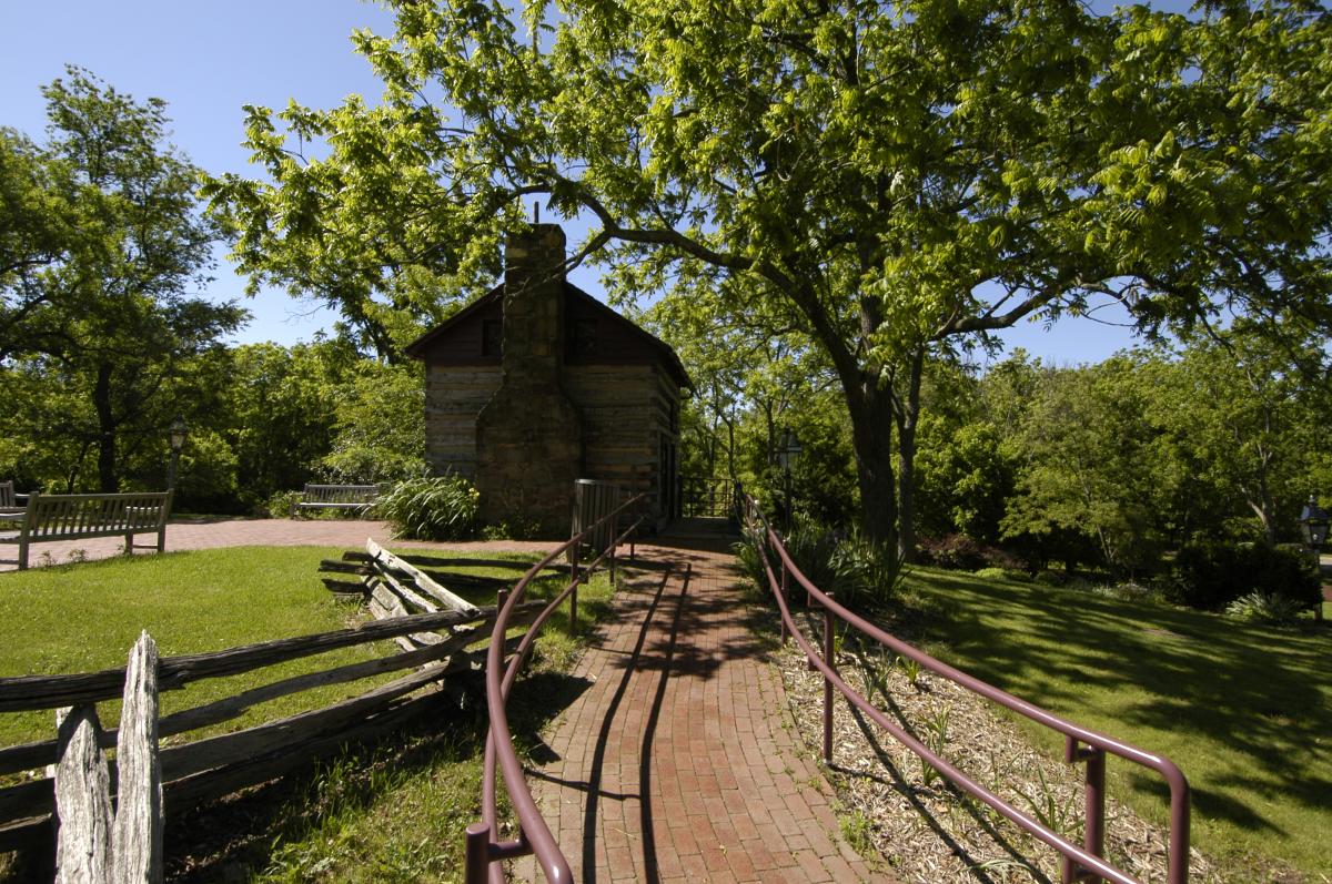 Side Image of Sully Historic Site with Trees, Greenery, and walking paths