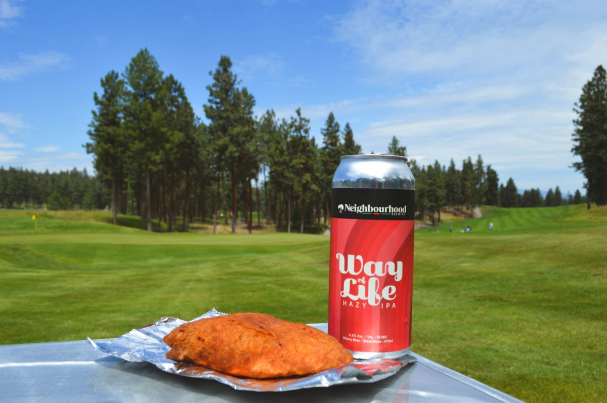 Okanagan Golf Club Samosa and Beer