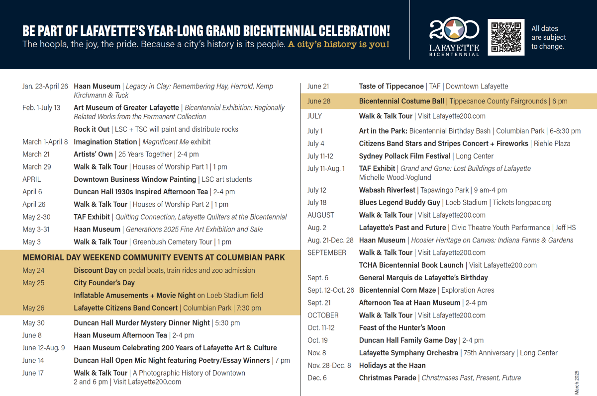 City of Lafayette Bicentennial Events