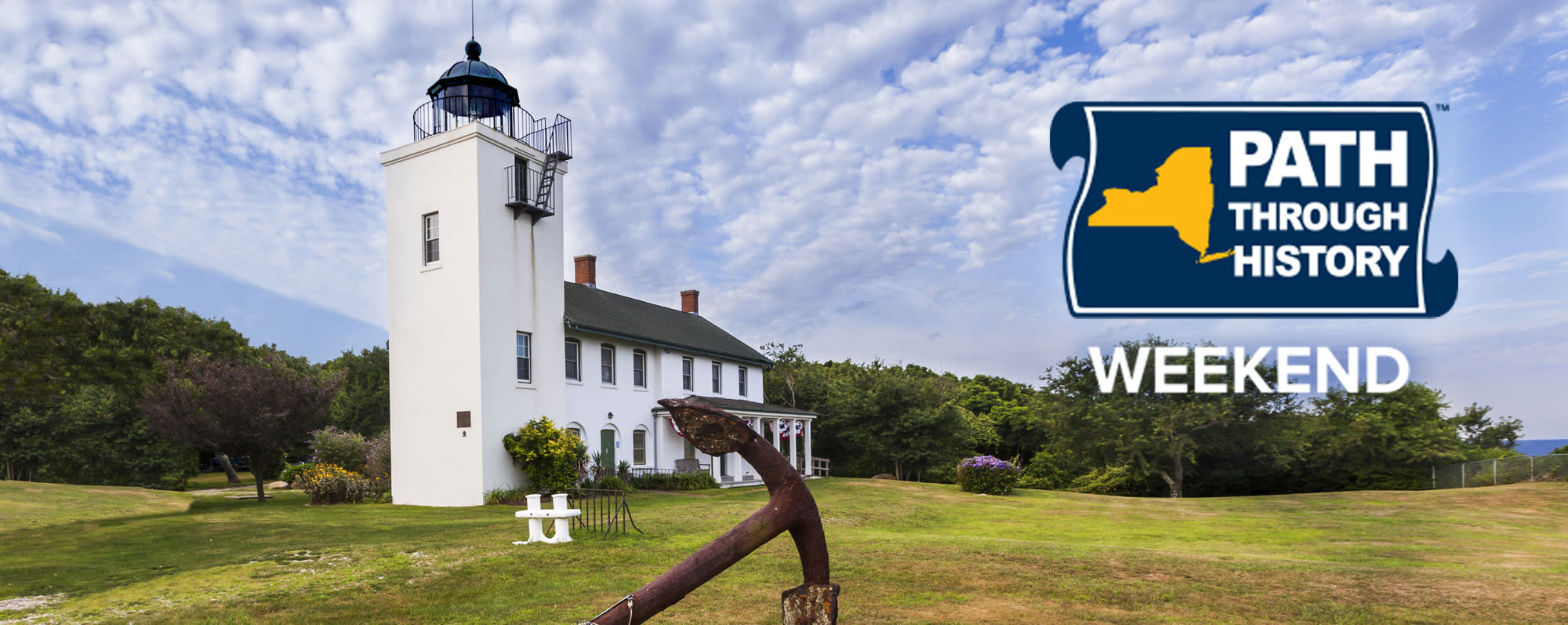 The Horton Point Lighthouse Museum with the Path Through History Weekend logo