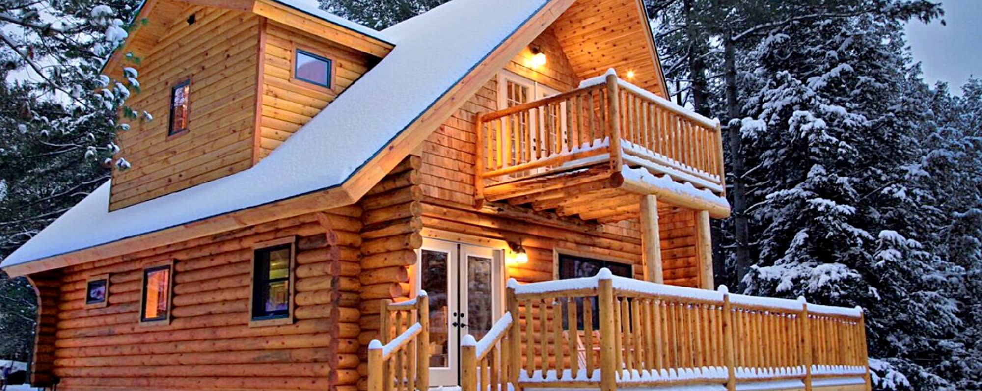Adirondacks Winter Cabin  - Photo Courtesy of Glamping Hub