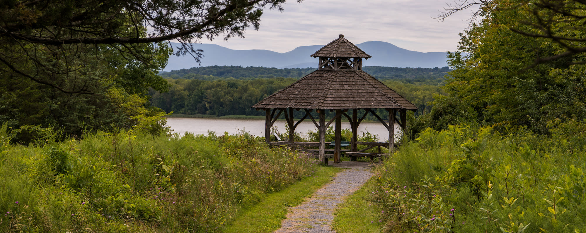 A photo of a gazebo at the Green Port Conservation Area
