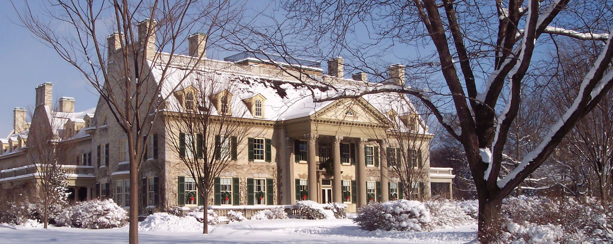 George Eastman House in Snow