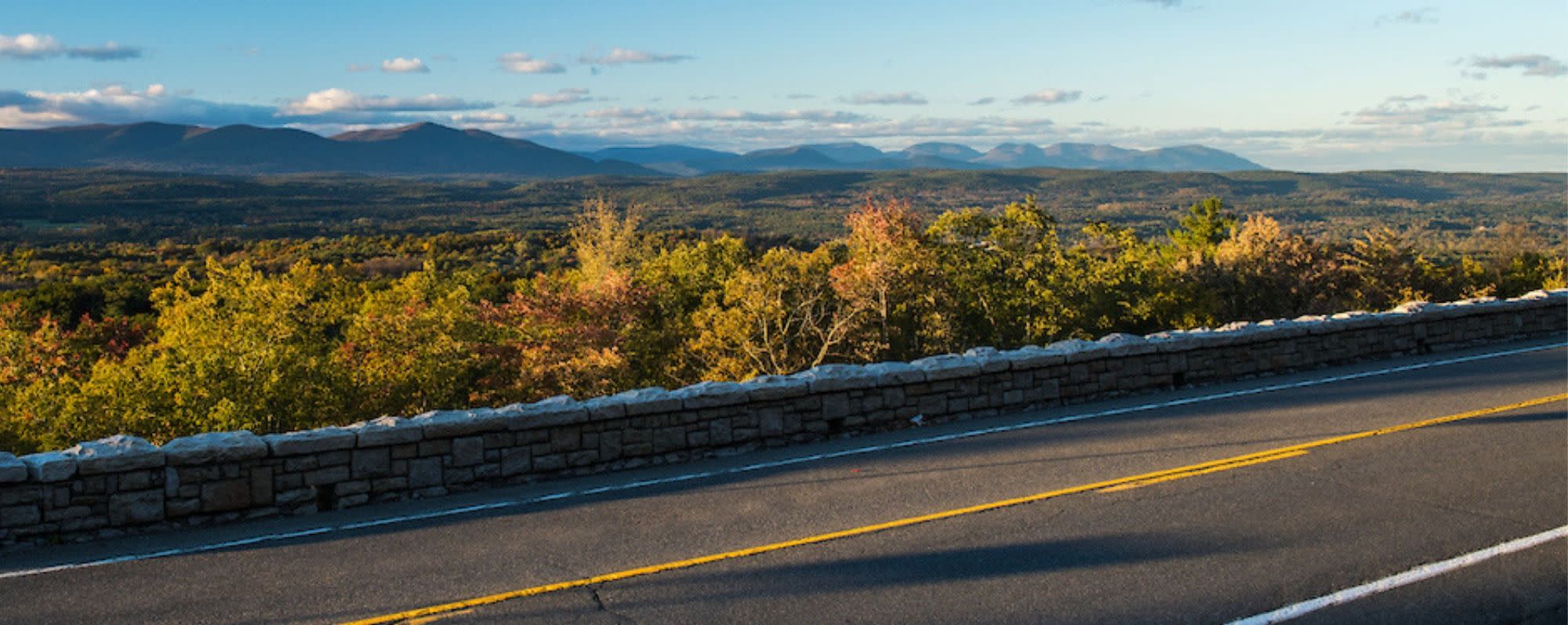 View of the Catskills along scenic Route 44/55