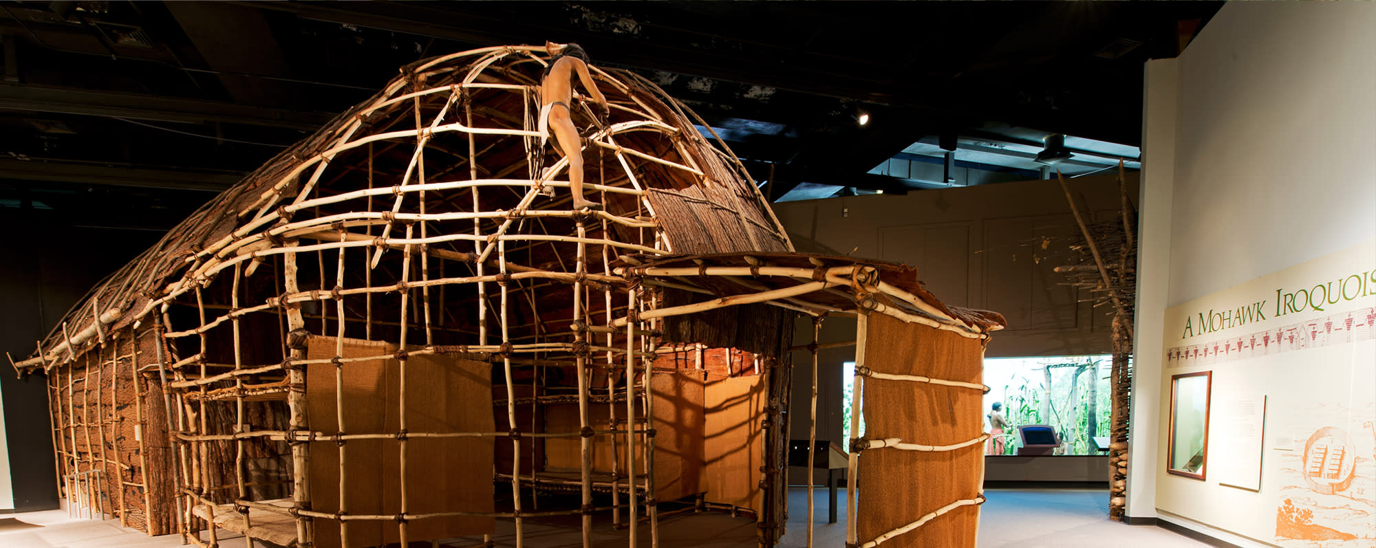 The Mohawk Iroquois Longhouse at the New York State Museum