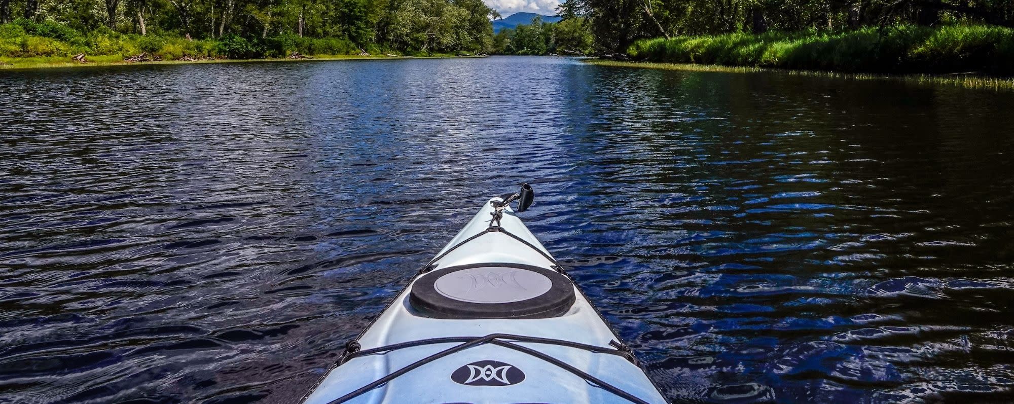A kayaker's-eye view of kayaking on Raquette River