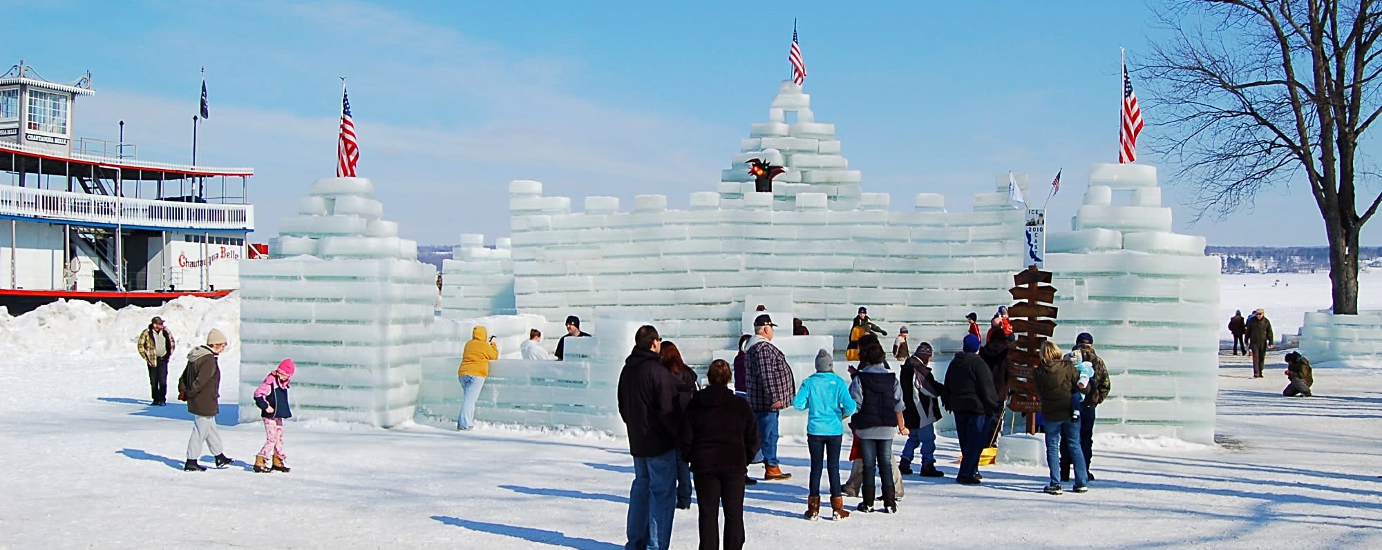 President's Day Winter Festival - Ice Castle - Mayville Lakeside Park on Chautauqua Lake