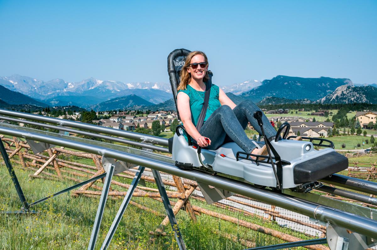 Rachel on the Coaster!