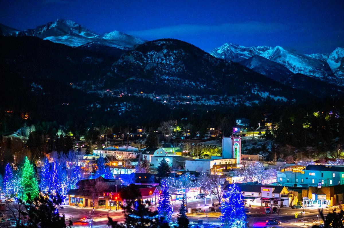 Estes Park Winter Town
