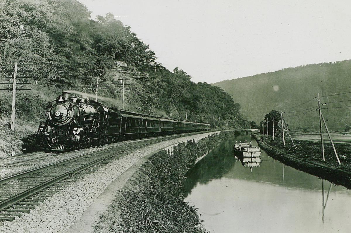 Railroad and canal near Brunswick, MD