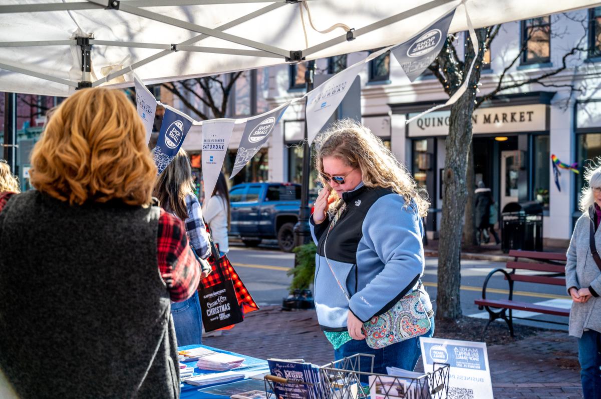 small business saturday tent