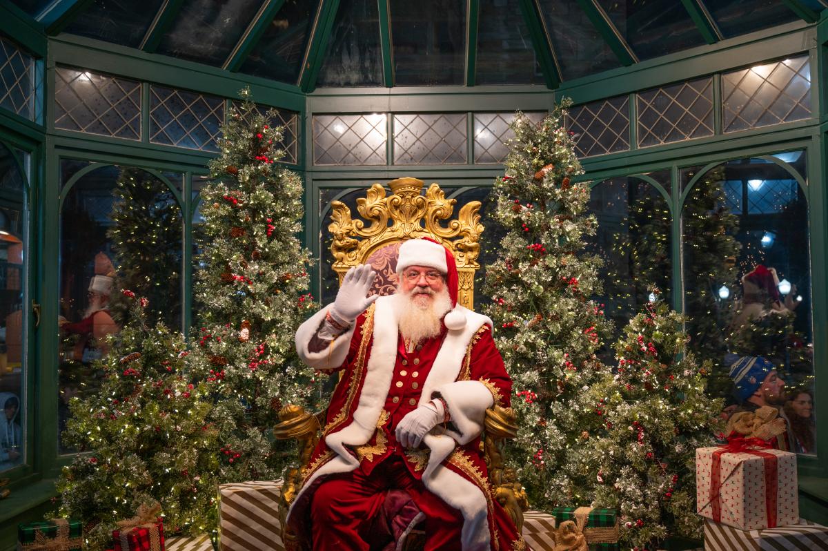 Santa in Crystal House
