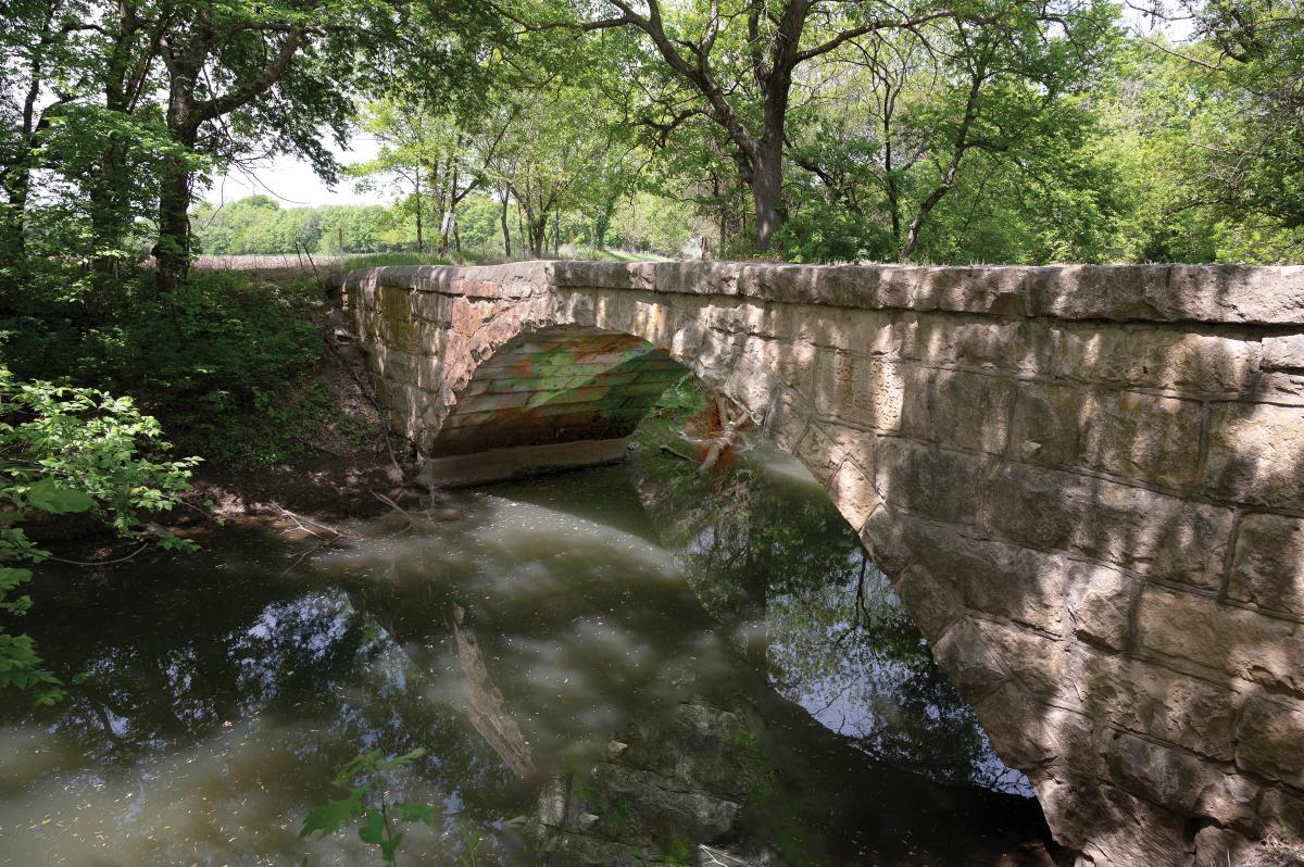 stone bridge over creek