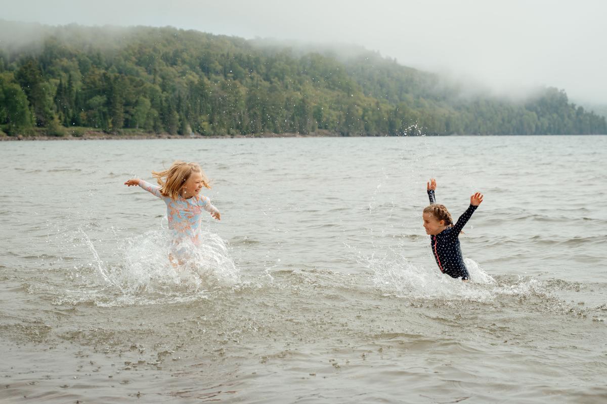 Swimming in Bete Grise Beach