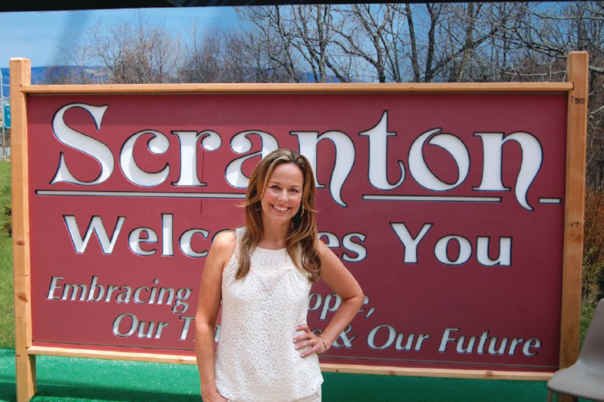 The Office - Janet Levinson at Scranton Welcome Sign