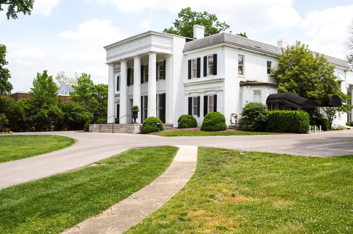 Carrick House is a white mansion that is used for special events in Lexington.