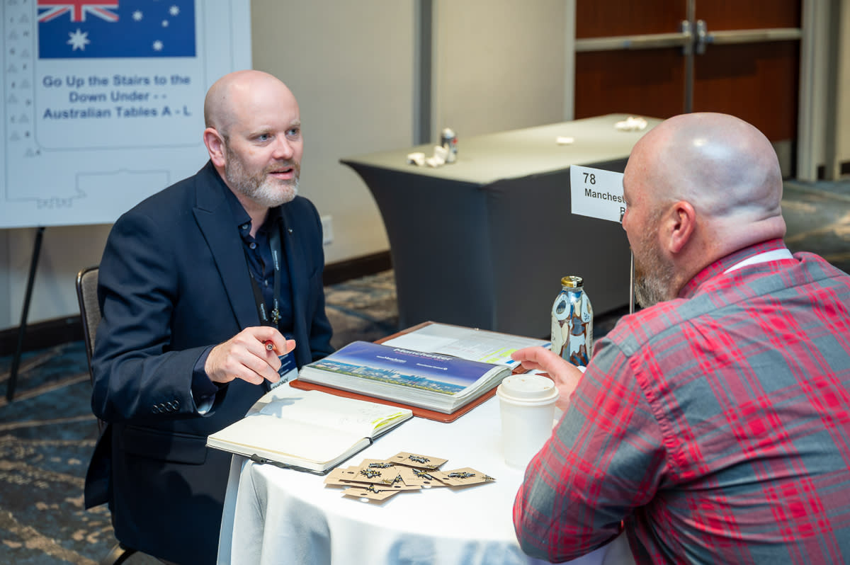 Two men in a business meeting