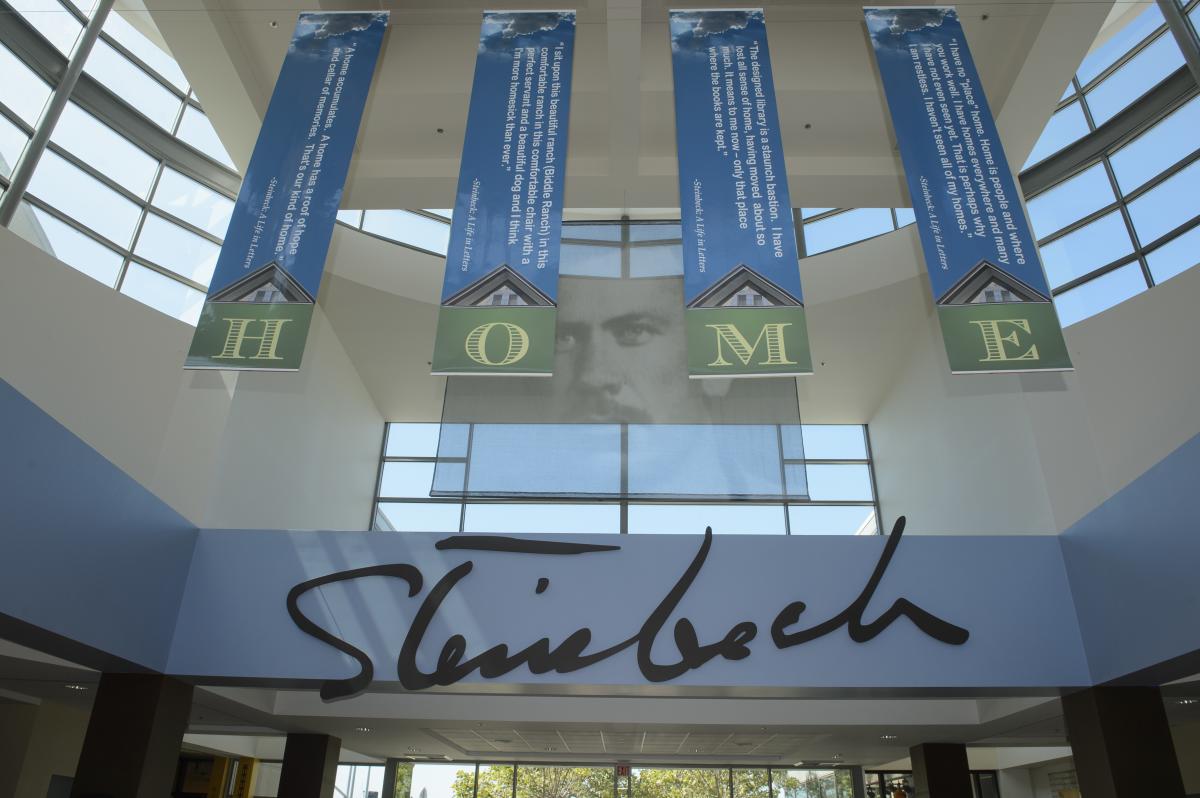 Inside of the National Steinbeck Center.